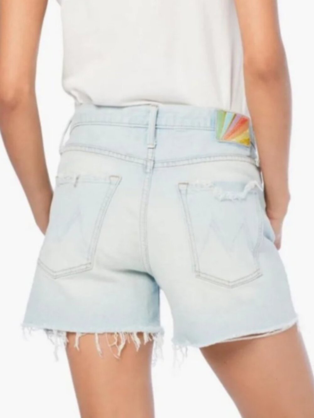 MOTHER Superior The Proper Short in Hella Hot Light Wash Size 26